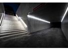 LaneLED LED light strips in the underpass at Sembrancher station - efficient and safe path lighting at night