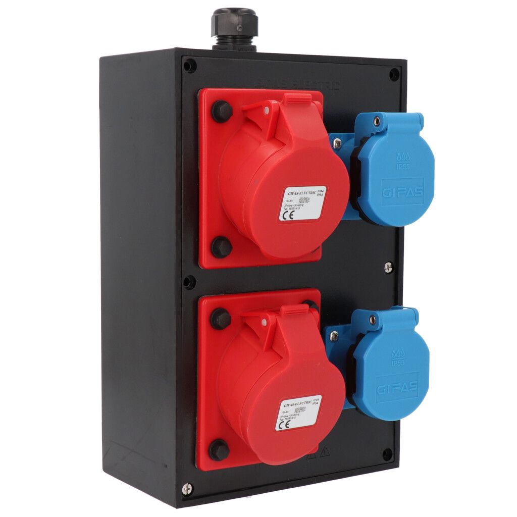 Small hard rubber distributor box type 2516, black