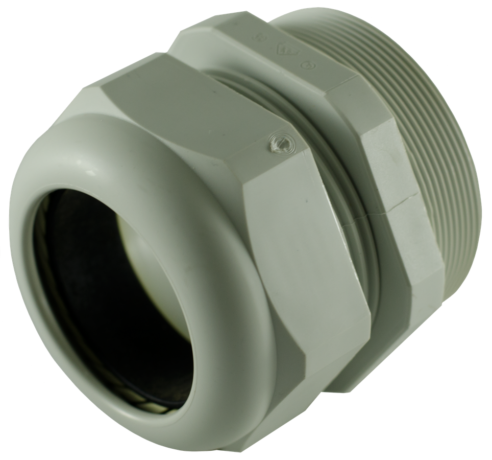 Cable gland M63x1.5, grey, polyamide,