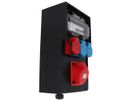 Hard rubber distributor box, type 7300, black