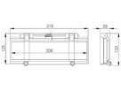 Couvercle de protection pour 17 modules