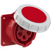 Plastic built-in socket CEE 16A/400V, 3P+N+PE/6h, IP67,