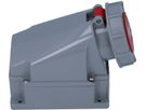 Plastic wall socket CEE 63A/400V, 3P+N+PE/6h, IP67