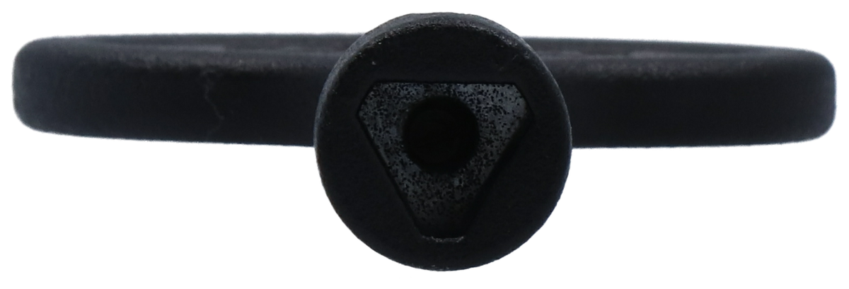 Triangle lock key 8mm, black