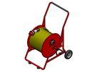 Cable reel steel type 505, red