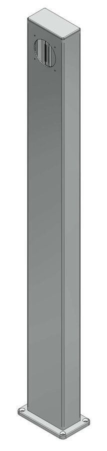 Energiesäule ES100, Alu eloxiert