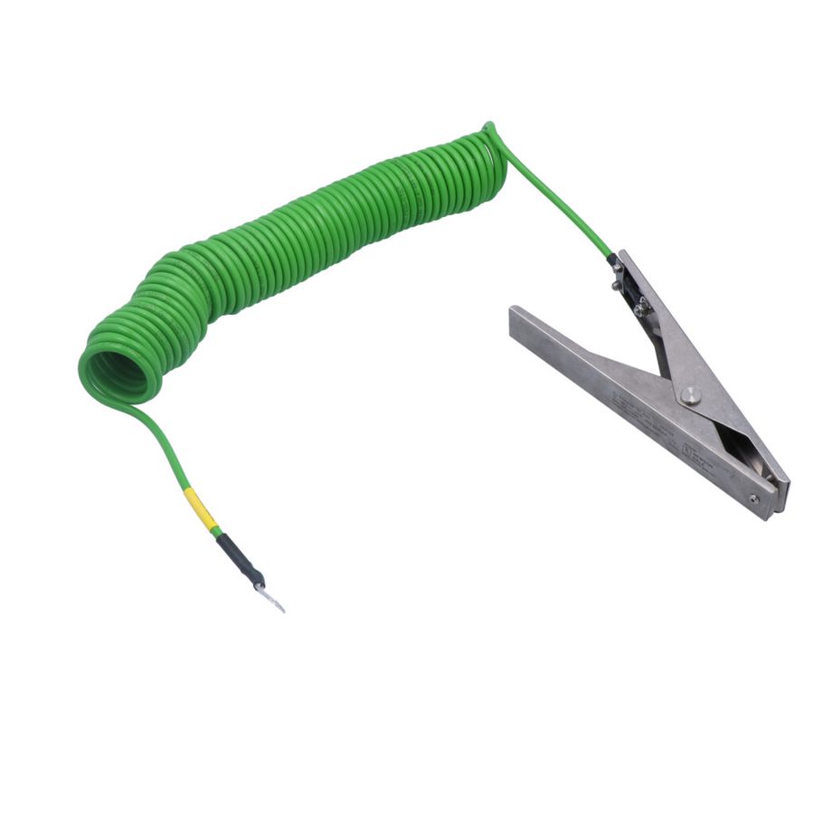 Single-pole heavy-duty stainless steel earthing clip,