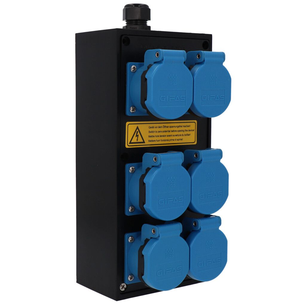 Small hard rubber distributor box type 2612, black