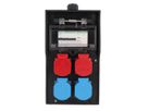 Hard rubber distributor box type 7200, black