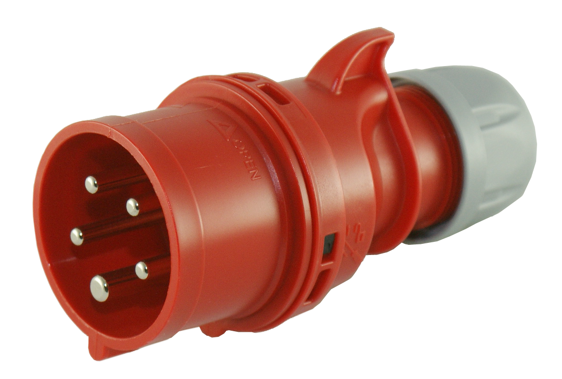Plastic plug CEE IP44/IP54