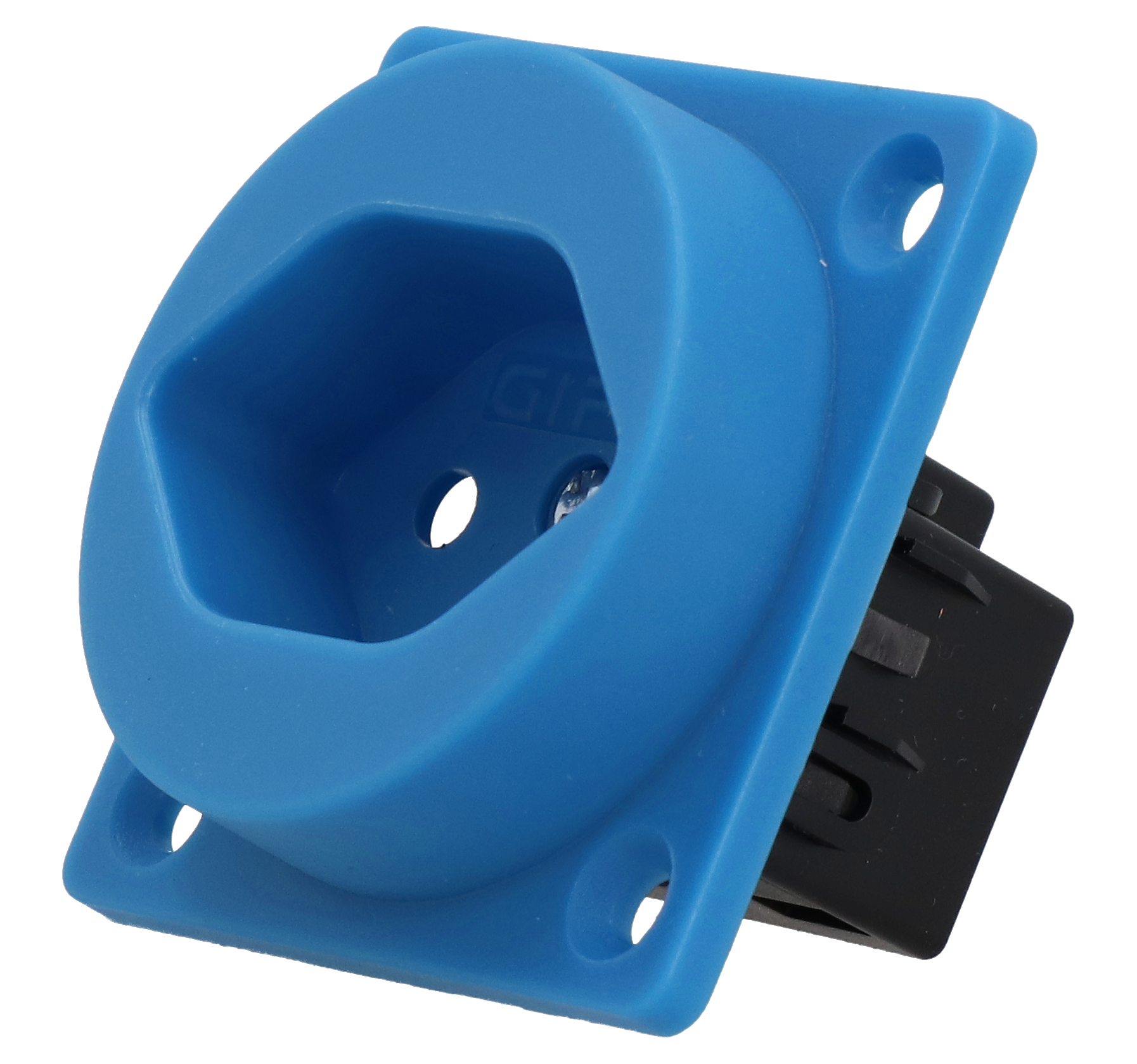 Presa da incasso tipo 13 IP20 blu senza coperchio