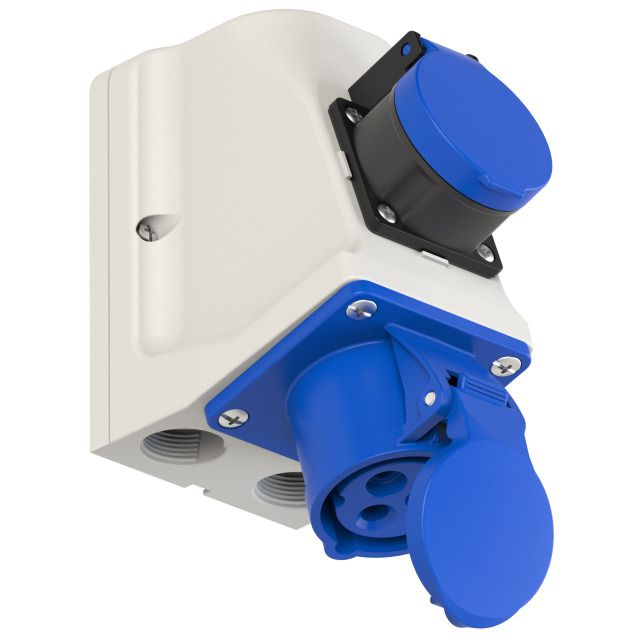 Wall socket combination CEE16/3+T23