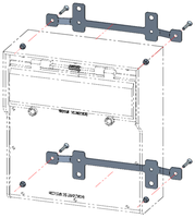 Set of mounting brackets for stand