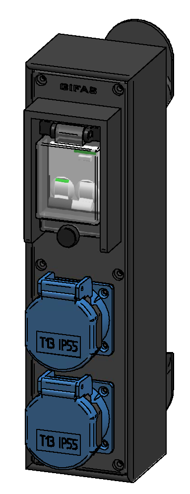 Petit boîtier mobile type 1400 en butyl-caoutchouc