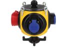 Plastic suspendet distributor yellow/black IP44
