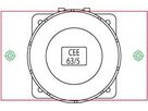 Retrofix kit for J75 aluminium to CEE63/5 straight -