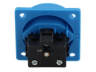 Built-in socket type 23 IP20 blue without lid