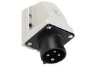 Plastic wall plug CEE 16A/500V, 3P+PE/7h, IP44