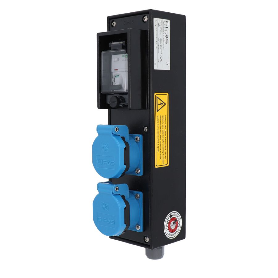 Small hard rubber distributor box type 1400, black
