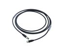 Extension cable 2m, black, with plug,