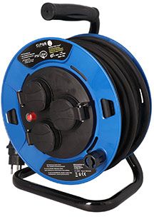 Cable reels in plastic type