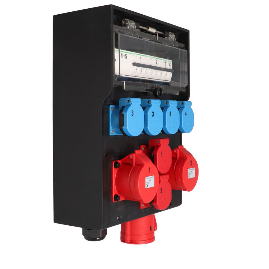 Quadro elettrico in gomma dura tipo 7400, nero