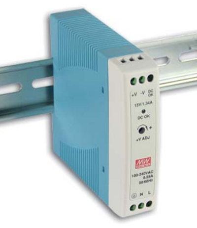 Appareil d'alimentation pour profilé-support DIN, 35x7.5mm