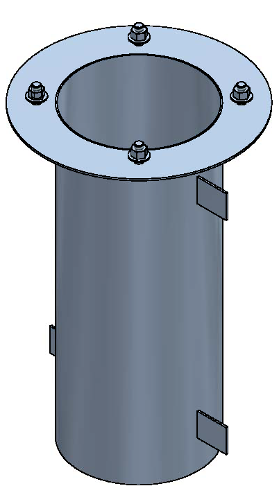 Flangia a pavimento per RONDO M