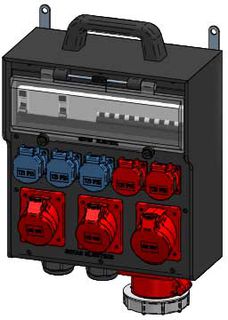 Wall-mounted mobile distributor boxes