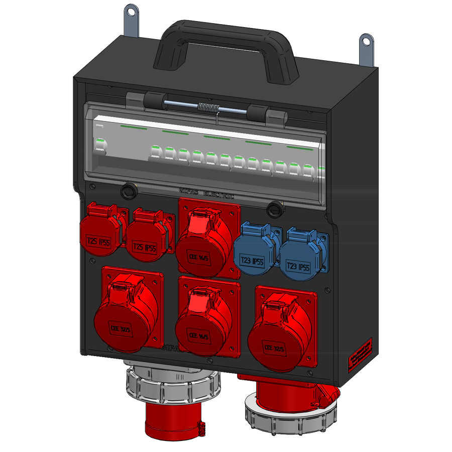 Mobile hard rubber distributor type 7700 black