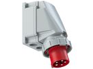 Plastic wall plug CEE 63A/400V, 3P+N+PE/6h, IP67