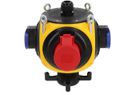 Plastic suspendet distributor yellow/black IP44