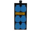 Small hard rubber distributor box type 2612, black