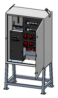 Baustromverteiler 100A, Stahlblech