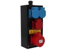 Small hard rubber distributor box type 2612, black