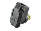 Welding built-in socket with cover, max. 600A,