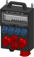Boîtier de distribution type 7400, noir