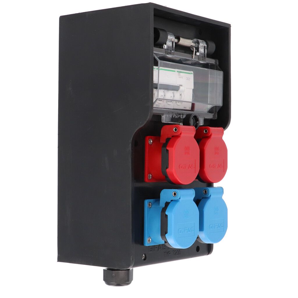 Hartgummiverteiler Typ 7200, schwarz