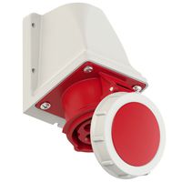 Plastic wall socket CEE 16A/400V, 3P+PE/6h, IP67