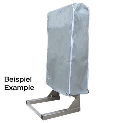 PVC cover grey, size S440x900x260mm