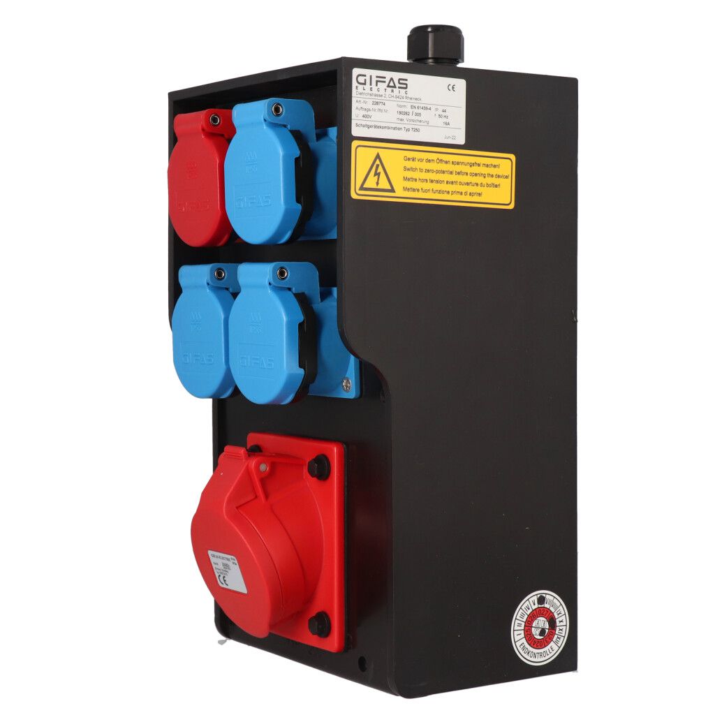 Hartgummiverteiler Typ 7250, schwarz