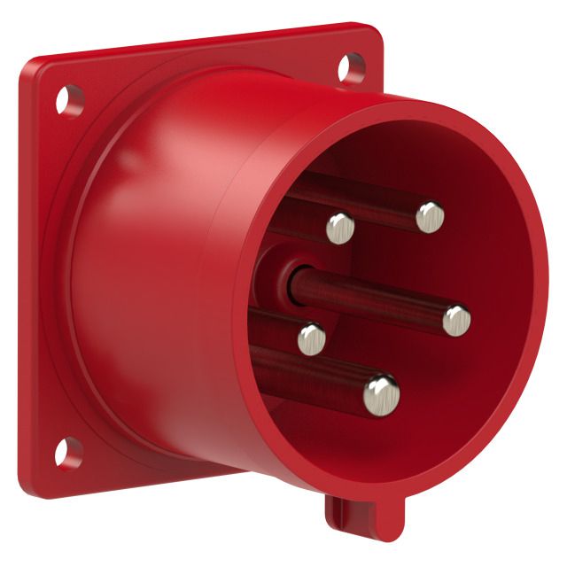 Plastic built-in plug CEE 32A/400V, 3P+N+PE/6h, IP44