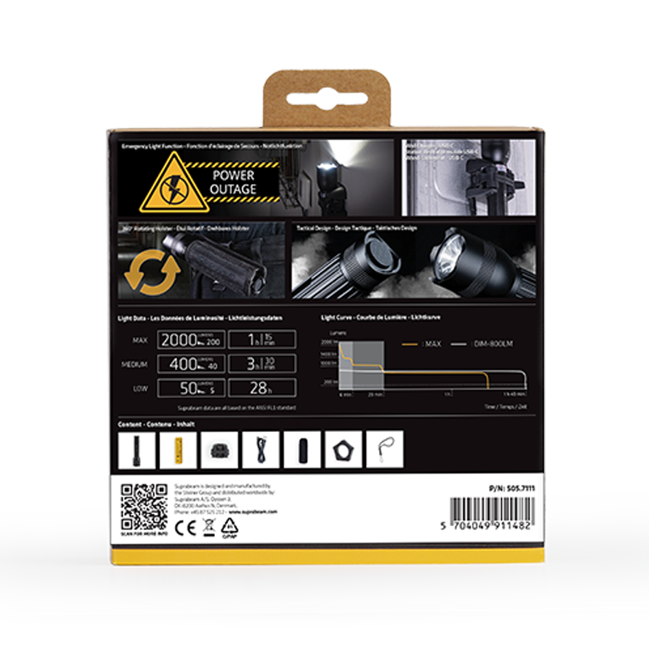 Torch light LED Suprabeam Q5xrs defend
