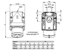 Plastic wall plug CEE IP44