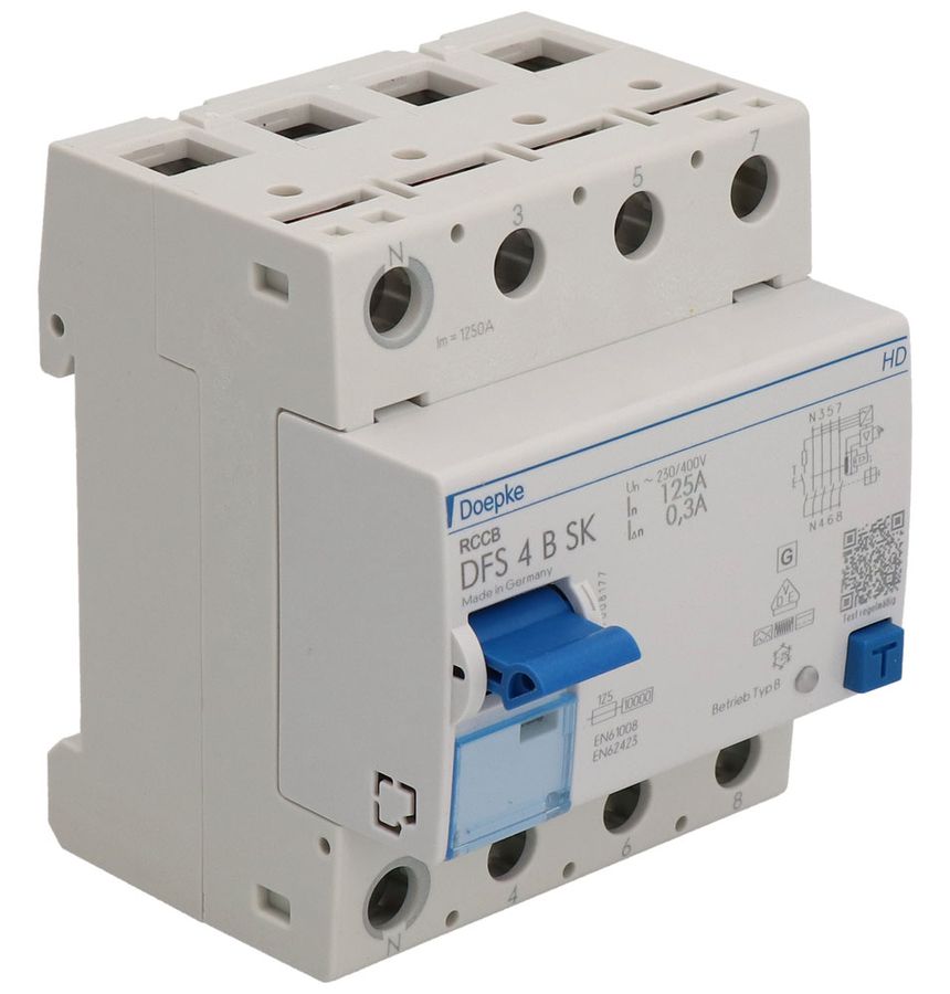 RCD Doepke type B SK HD 125A/300mA 4L