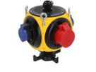 Plastic suspendet distributor yellow/black IP44