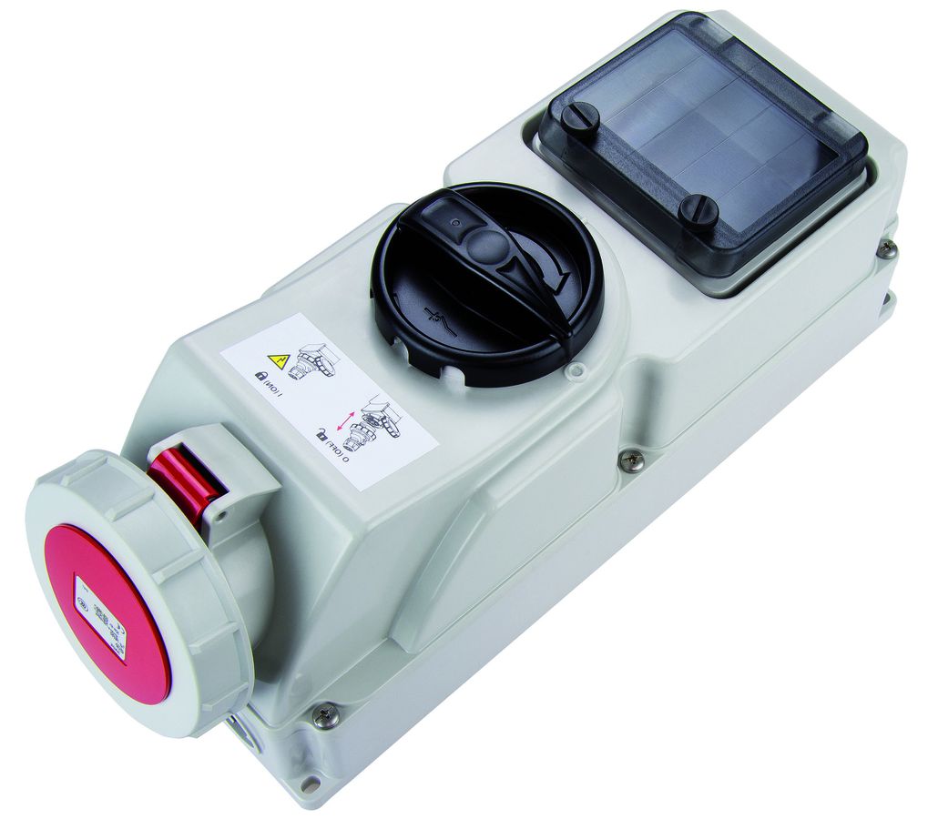 Presa da parete CEE 63A, 400V, 3P+N+PE, IP67,