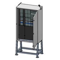 Quadro di distribuzione in lamiera d'acciaio da 400A su supporto