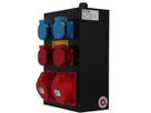 Quadro elettrico in gomma dura tipo 3020, nero