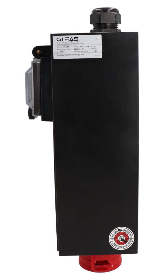 Hartgummiverteiler Typ 3020, schwarz